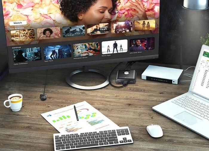 带线式KVM切换器7项优点全解析：升级工作区的不二之选